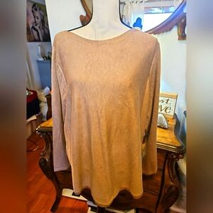 Chico's Tan Size 3 (16) Light Weight Sweater
